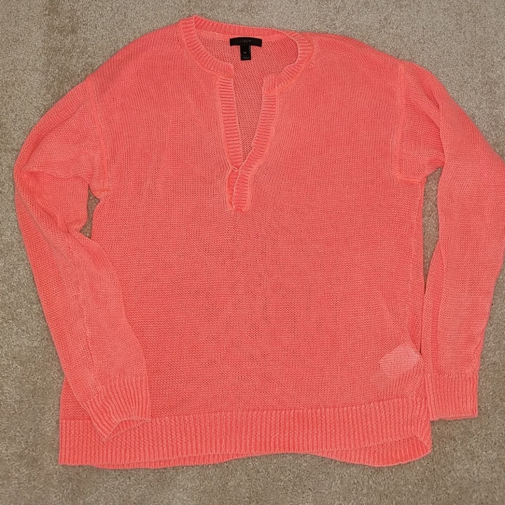 J crew neon sweater